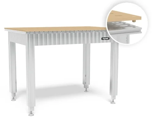 Banco de trabajo Siegmund — superficie Tablero MDF